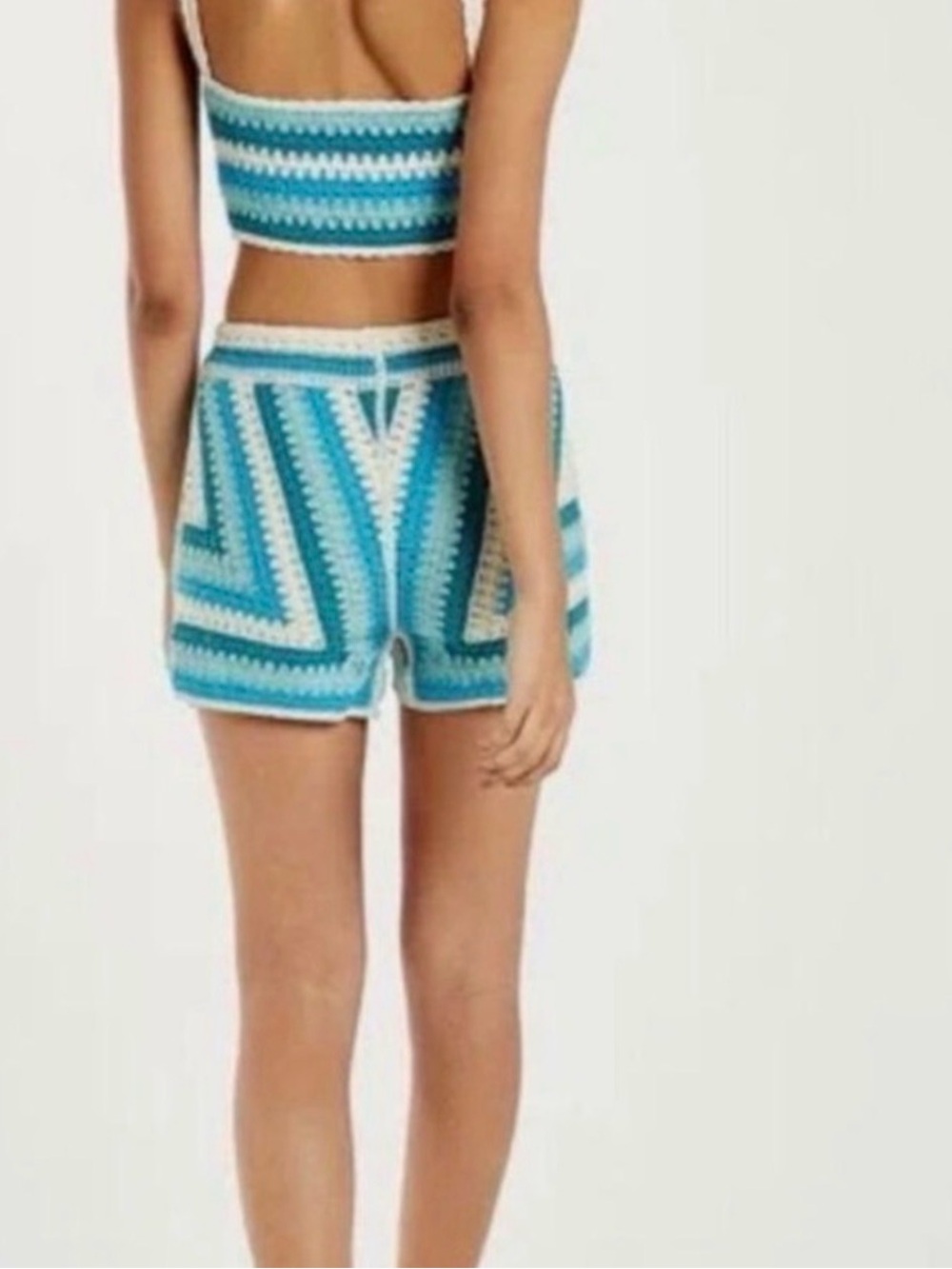 Rebellion Again 2pc Crochet Bralette & Short Set - Picture 2 of 11